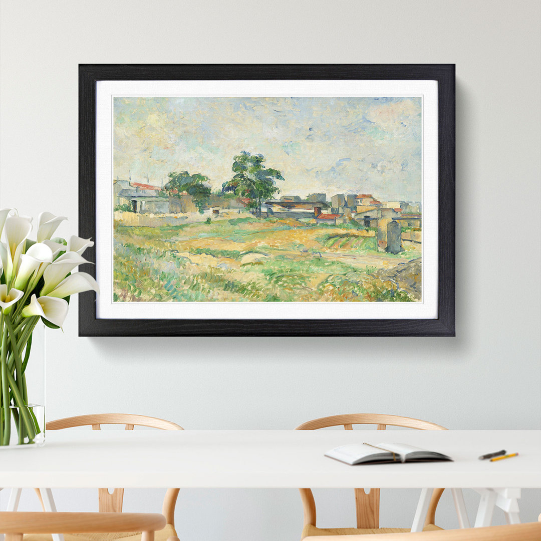 Landscape Near Paris by Paul Cezanne - Picture Frame Painting