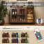 Buffet Farmhouse - Vitrine élégante avec éclairage à DEL télécommandé