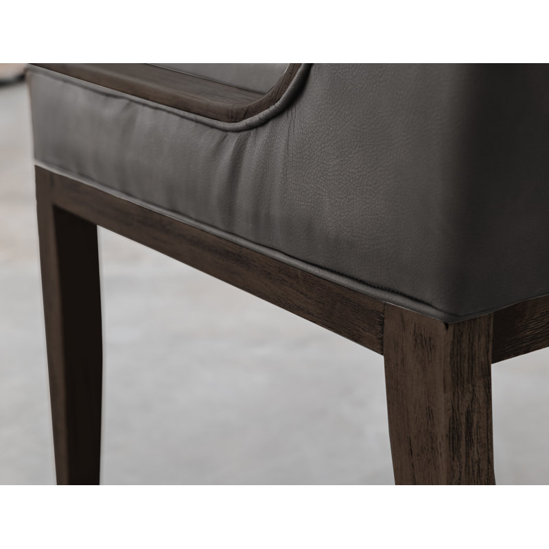 Chaise rembourrée Ivoryanna **, Noir pétrole