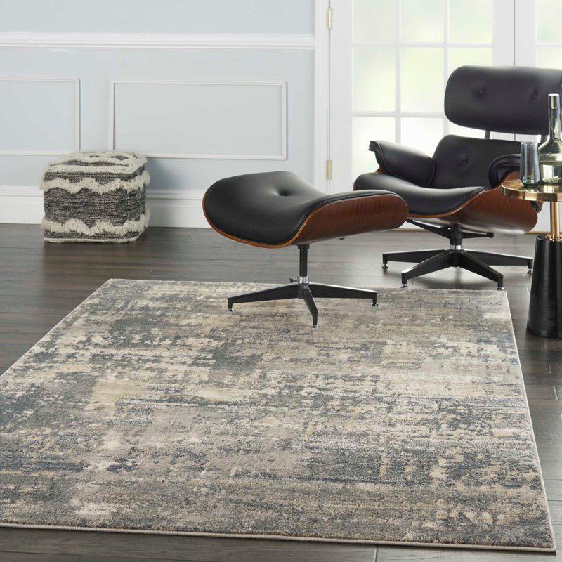 Tapis gris / beige Maliyah, Rectangle 8 pi 10 po x 11 pi 10 po
