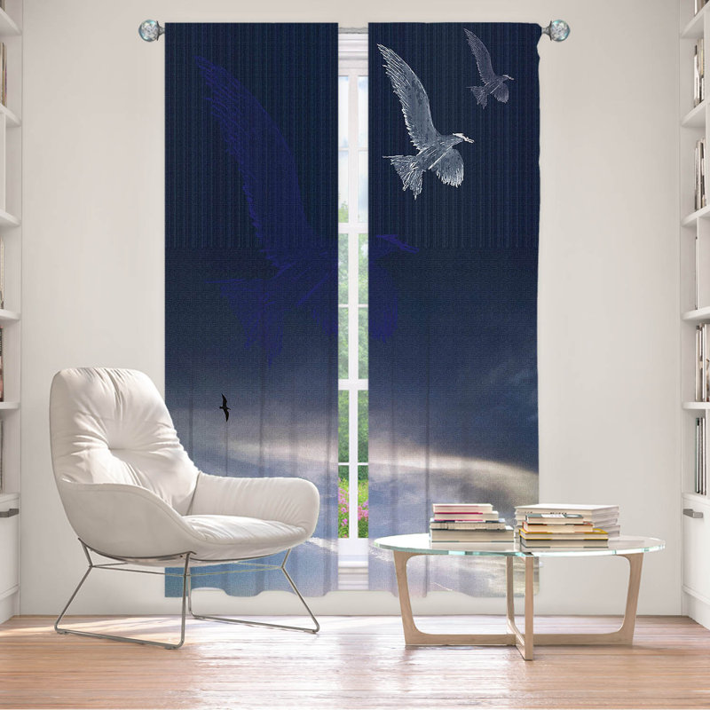 Ensemble de rideaux en polyester 2 pièces Vandolis Going Home, L 20 po x L 61 po