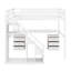 Lit mezzanine double avec deux tiroirs-1028209219