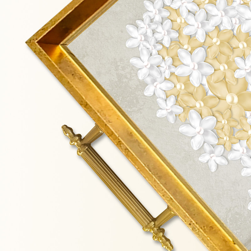 Elegant Glass Tray, 19.7 x 11.4 x 1.4 inches | 100% Durable Glass Construction | Easy to Clean with Damp Cloth | Ideal for Serving, Decorative Display, and Organizing | Stylish Addition to Home Décor