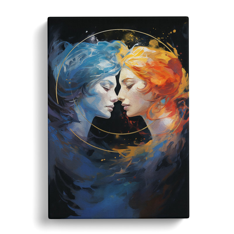Gemini Zodiac Gestural - No Frame Print