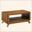 Rectangular Wood Coffee Table For Living Room, 41.5-Inch Coffee Table With Solid Wood Legs, Wood Centre Table Tea Table With Open Storage Shelf. Easy Assembly,  Walnut-528087070