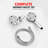 Sumerain High Pressure 3-way Rainfall Combo For Couple With Stainless Steel Hose, Dual 8 Spray Settings Shower Head And Hand Held Shower Separately Or Together-111636634