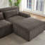 Canapé modulaire surdimensionné en L Chenille