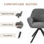 48.5cm H Swivel Upholstered Dining Chairs- Ergonomic Back-1627372127