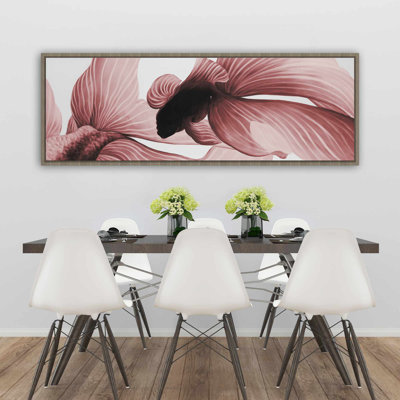 Two Red Betta - Framed Canvas Aquatic Home Decor