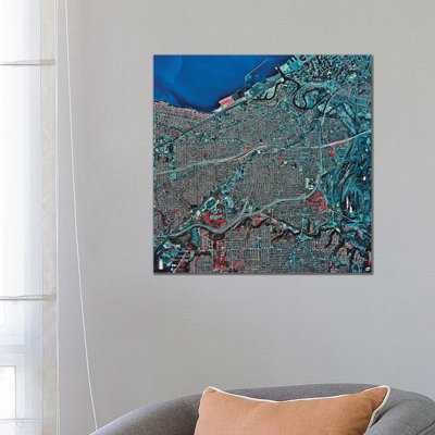 Cleveland, Ohio by Stocktrek Images - Wrapped Canvas Print