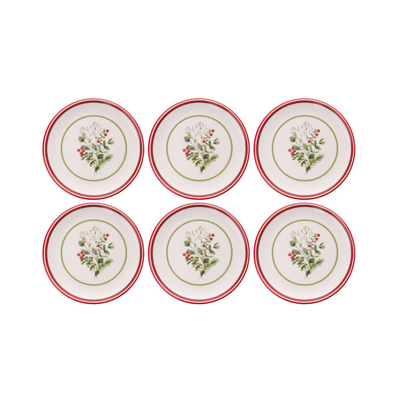Ensemble d'assiettes à dessert (6 pièces)