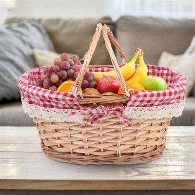 Olas Wicker Picnic Basket , Service for 1