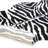 Zebra Narrow Stripe Faux Fur Washable Area Rug-1395241517