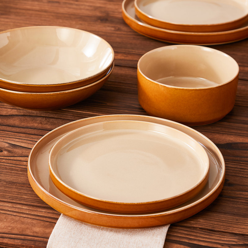 Piece Stoneware Dinnerware Set - Service for 4
