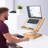 Book Stand For Reading, Adjustable Holder With 360° Rotating Base & Page Clips, Foldable Desktop Ricer For Cookbook,Sheet Music,Laptop,Recipe,Textbook,Hands Free(13.2 X 9.2 Inches)