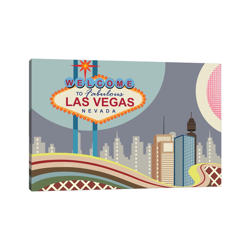 Las Vegas Strip - Wrapped Canvas Print, 66.04 cm H x 45.72 cm W x 1.91 cm D