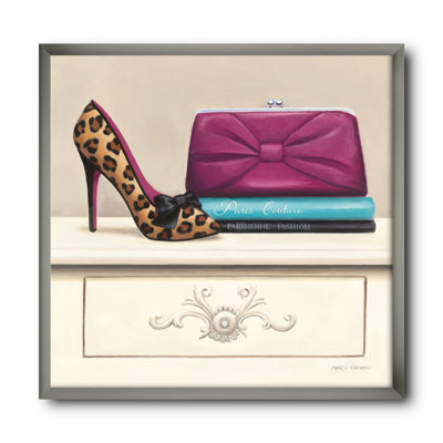 «Fashion and Glam Avenue High Heels I», reproduction sur toile encadrée