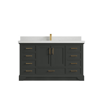 Meuble-lavabo simple avec plateau Charlotte 60