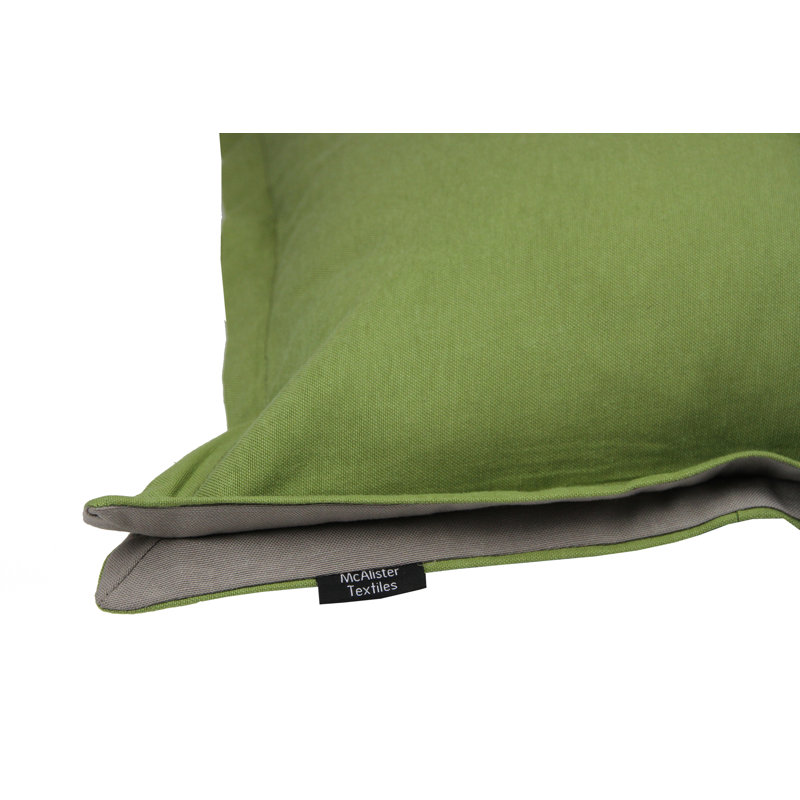 Square Cushion Cover, Fern Green/Taupe, 60 x 60cm