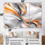 Ascension de marbre orange clair et gris I - ensemble d'art mural abstrait en marbre-190338941-190338943-190338883