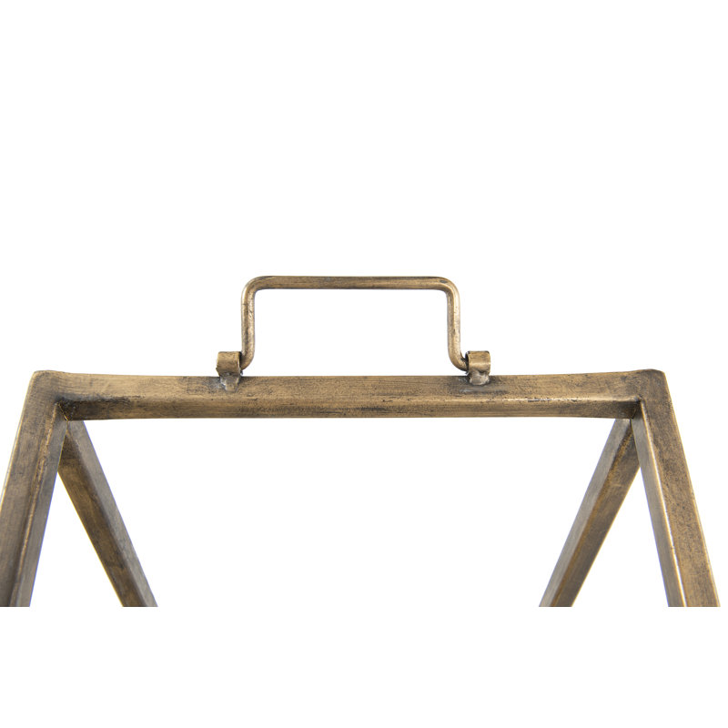 30.8cm W Metal Log Rack, Gold