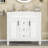 Bathroom Vanity With Top Sink, Modern Bathroom Storage Cabinet With 2 Soft Closing Doors And 2 Drawers, Single Sink Bathroom Vanity-115688367