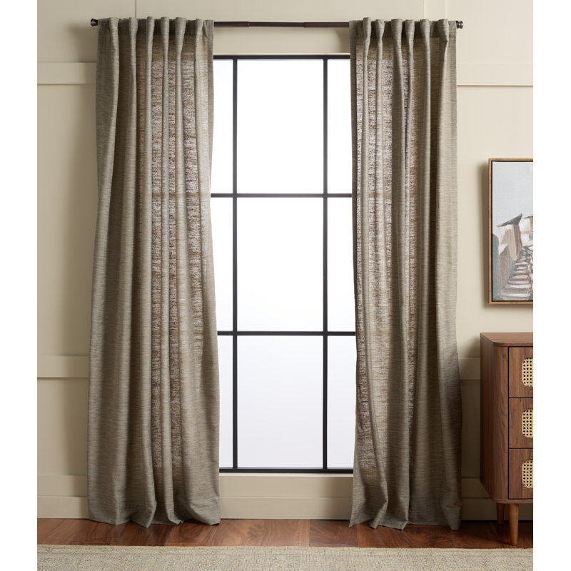 Panneaux de fenêtre Capri, Taupe, L 52 po x L 96 po