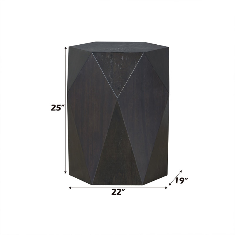 Table de bout Clorence, Noir