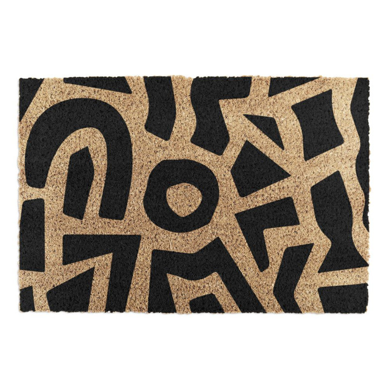 Bessette Area Rug, Black/Yellow