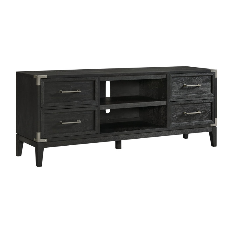 Laguna 70" Black Oak Veneer Transitional Console