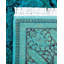 Tapis unique bleu / vert / prune de 6 pi 2 po x 9 pi 4 po Overyed