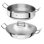 Wok 3 pièces en acier inoxydable 18/10 avec cuiseur à vapeur et couvercle Plus