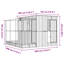 216cm Steel Floor Bird Cage