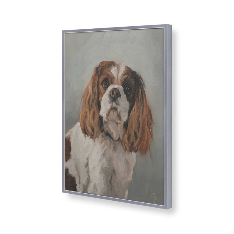Reproduction d'art avec portrait animalier par Marian Parsons, H 30 po x l 20 po, Impression sur cadre ouvert sans papier mat