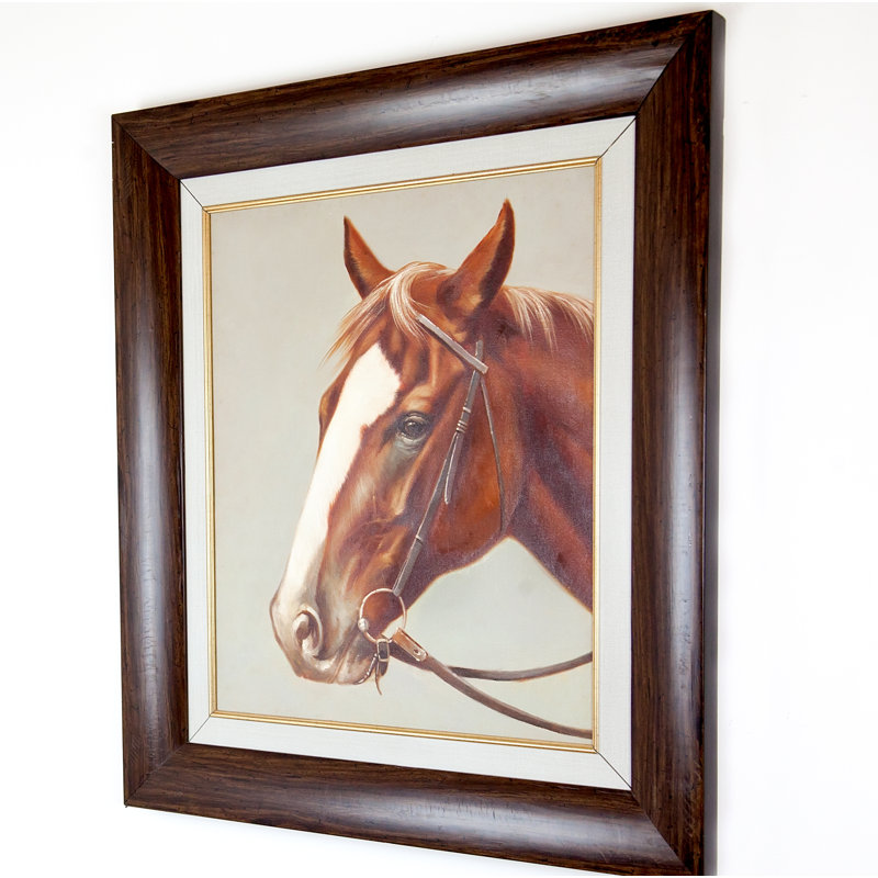 Stallion In Saddle Print