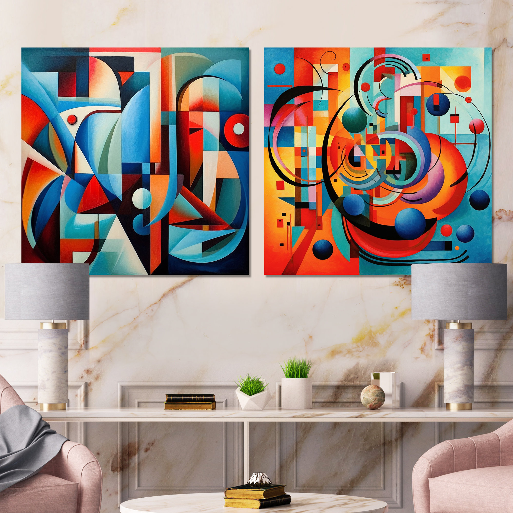 Wrought Studio™ Colorful 0 Mid Century Abstract Essence - Abstract ...
