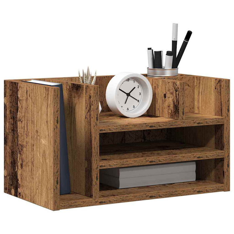 Manufactured Wood Desk Organiser, Artisan Oak