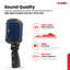 Microphone rétro dynamique à 5 cœurs emblématique de style rétro cardioïde classique
