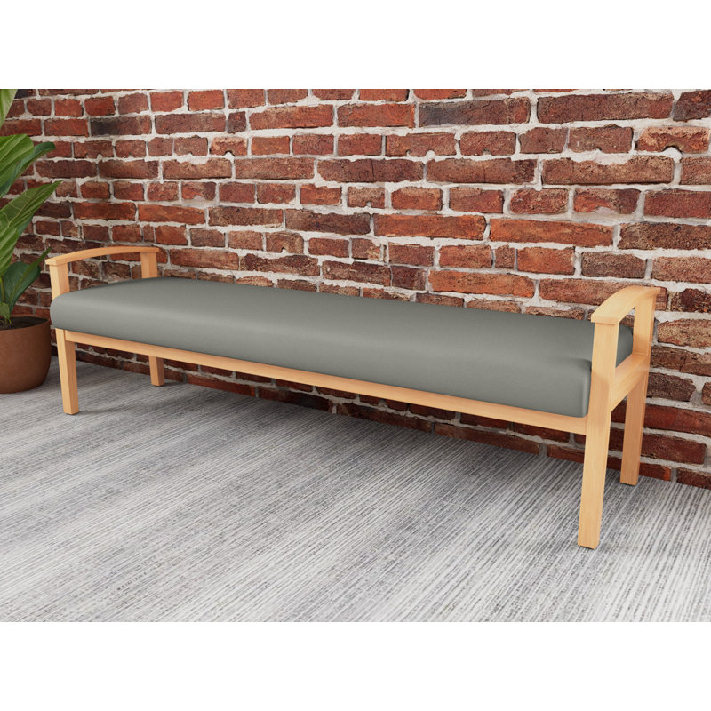 Banc en bois massif Amherst, Naturel, Patriot Plus