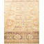 Tapis jaune / beige traditionnel noué à la main de conception unique Keller