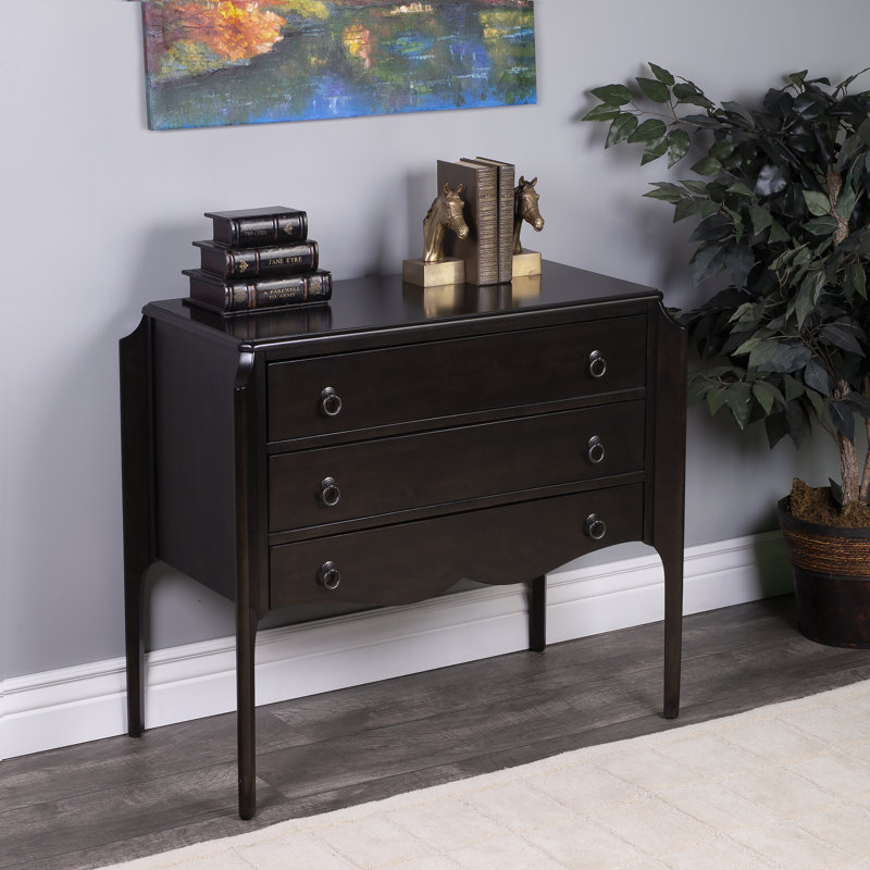 Wilshire 3 Drawer Accent Chest, Chocolate