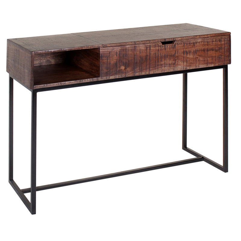 Elieana 43'' Solid Wood Top Console Table