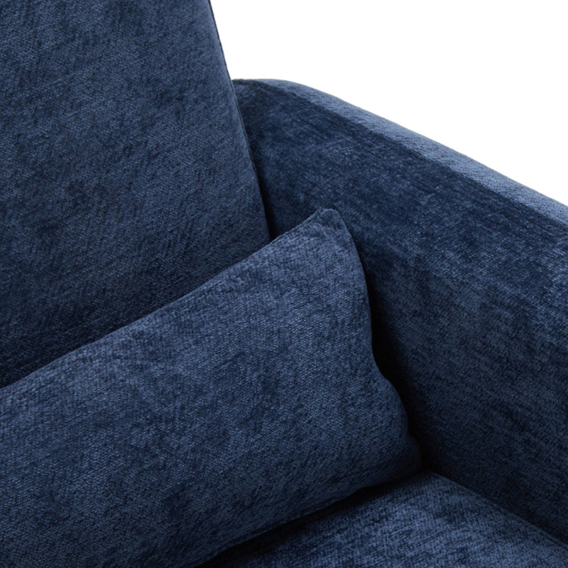 Upholstered Armchair, Blue