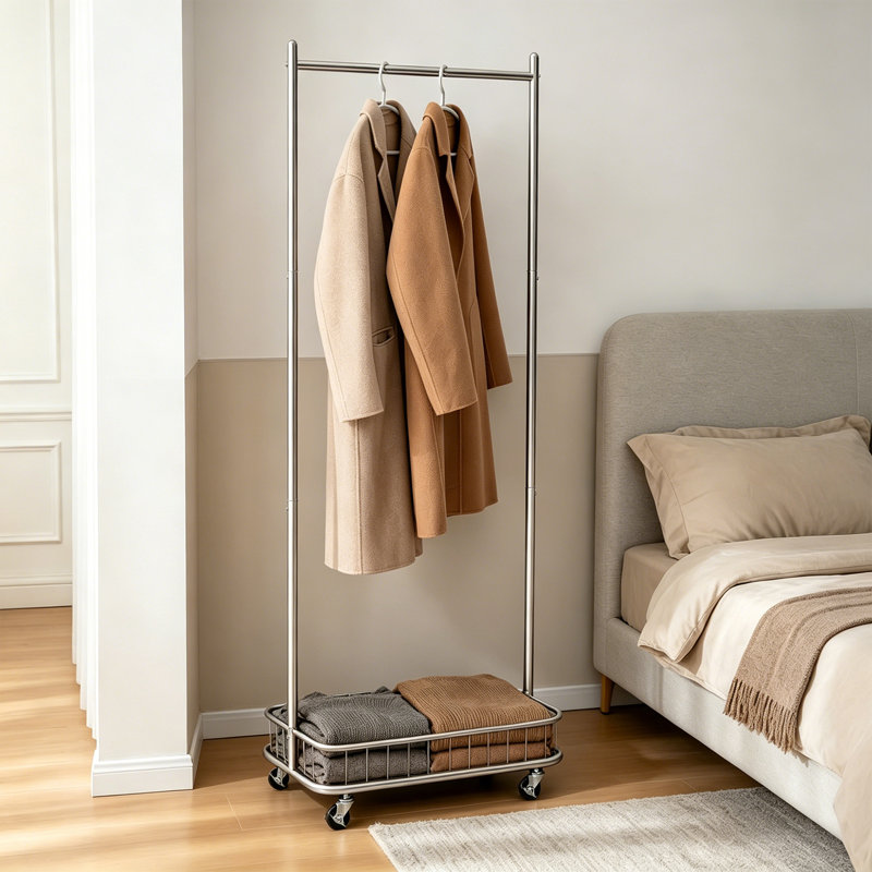 Modern Stainless Steel Hall Tree