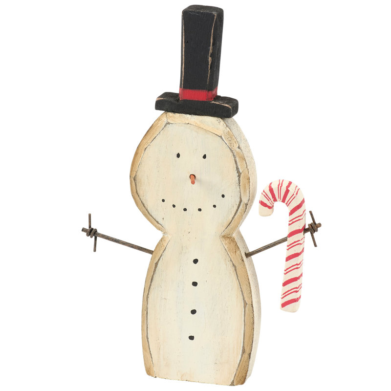  Snowman Candy Cane Chunky Sitter
