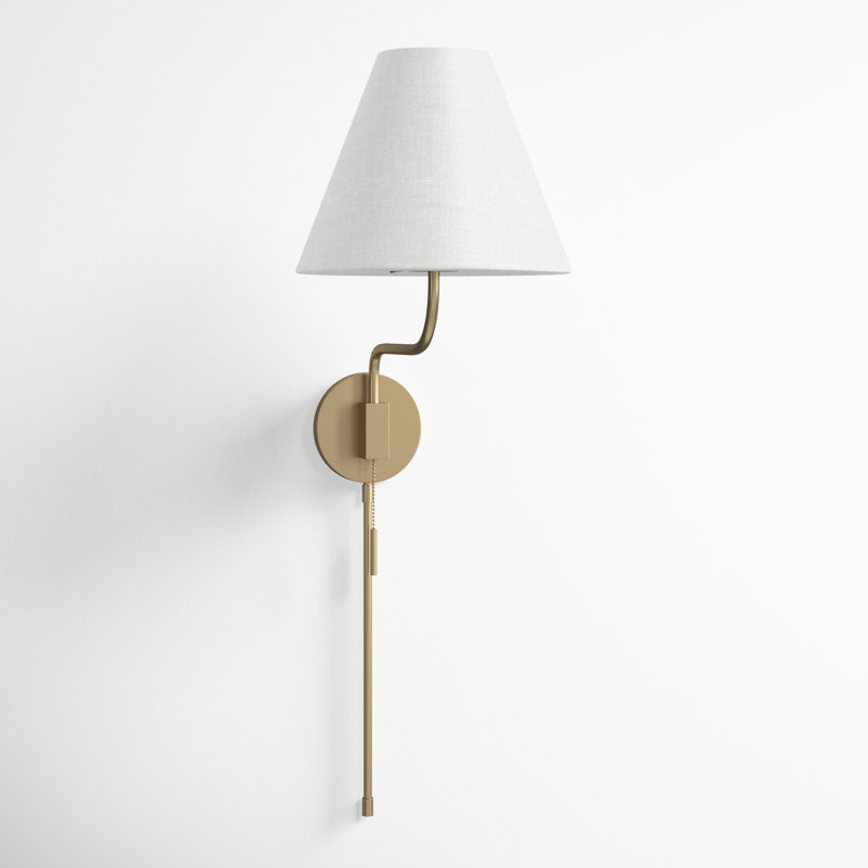 Vance Plug-in Wallchiere, Aged Brass
