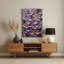 Abstrait floral 47, art mural en métal brun-259389757