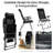 2 Pieces Portable Patio Folding Chairs With Headrests Adjust