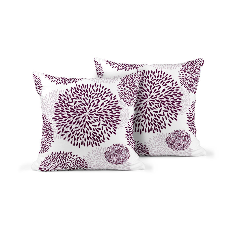 Coussin Confetti, L 17 po x H 17 po, Mauve