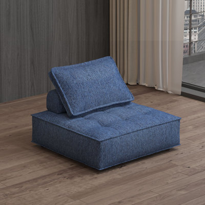 Wojcek Comfy Upholstered Single Modular Accent Chair